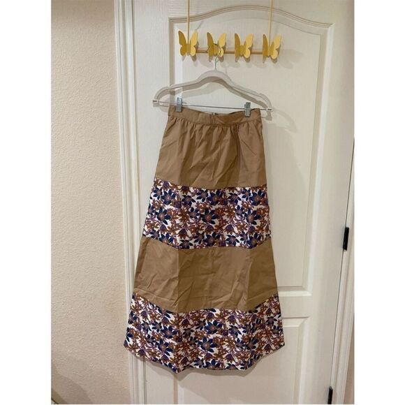 NWOT Anthropologie Skirts Anthropologie Sachin & Babi Jacquard Tiered Maxi Skirt - Picture 3 of 8